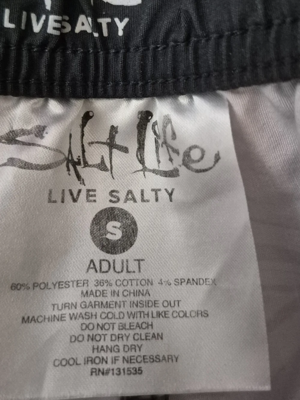 Salt Life Size Small Pink Palm-Print Women’s Athletic Shorts with Black Trim